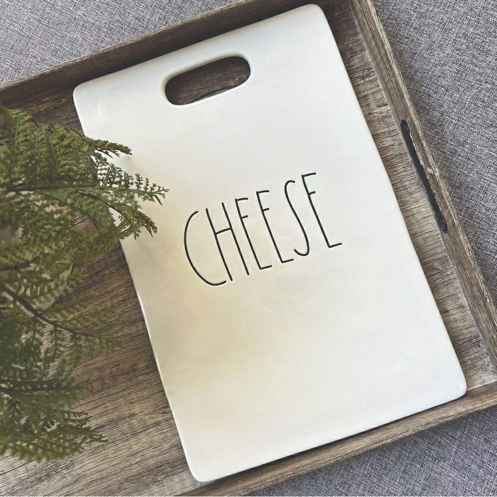 Rae Dunn Artisan Collection Cheese Serving Tray Charcuterie Platter Ceramic